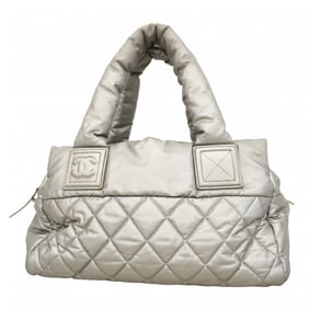 Chanel Coco Cocoon Nylon Silver Handbag for Women P1424455