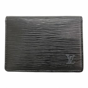 Louis Vuitton Epi Card Case, Porto 2 Carte Vertical, M63202, Noir, for Men and Women