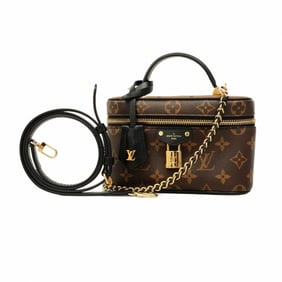 Louis Vuitton Monogram Reverse Vanity Chain Pouch M47125 Brown Women's