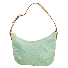 Gucci GG Canvas Handbag 005 0813 Blue Gold Champagne Women's P1424270