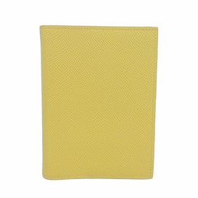 Hermes Hermès Agenda GM Planner Cover, Epsom Leather, Jaune Poussin, T-Stamp, Men's/Women's,