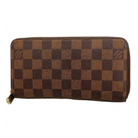 Louis Vuitton Damier Zippy Wallet N60015 Ebene Long for Men and Women