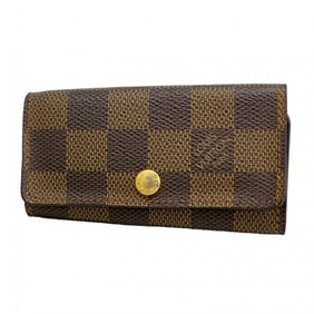 Louis Vuitton Damier Multicle 4 Key Case N62631 Ebene for Men and Women