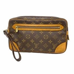 Louis Vuitton Monogram Marly Dragonne GM Clutch Bag M51825 Brown Men's