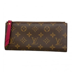 Louis Vuitton Monogram Portefeuille Adele Long Wallet M61269 Fuchsia Women's