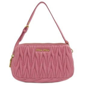 Miu Miu Miu Matelasse Pouch Leather Women's MIUMIU