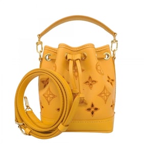 Louis Vuitton Handbag LV Broderie Anglaise Nano Noe M82469 Saffron 2-Way Bag for Women P1350720