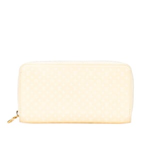 Louis Vuitton Nanogram Zippy Wallet, Round Zip Long Wallet M82229, Yellow Leather, Women's, LOUIS