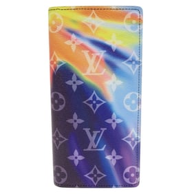 Like new Louis Vuitton Portefeuille Brazza Monogram Sunset M80957 IC Chip Multicolor Long Wallet LV