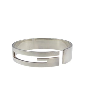Like new Gucci G Cutout Sterling Silver Bangle 0976GUCCI
