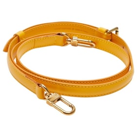 Louis Vuitton shoulder strap, yellow leather, women's LOUIS VUITTON