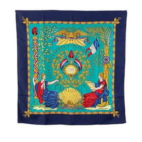 Hermès Carré 90 1789 LIBERTE EGALITE FRATERNITE REPUBLIQUE FRANCAISE Scarf Commemorating the