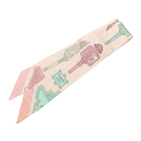 Hermès Twilly MERVEILLEUSES LANTERNES Merveilleuse Lantern Scarf Muffler Beige Yellow Multicolor