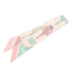 Hermès Twilly MERVEILLEUSES LANTERNES Merveilleuse Lantern Scarf Muffler Beige Yellow Multicolor