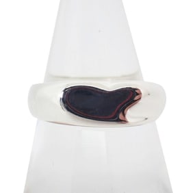 TIFFANY 925 Signet Heart Ring, size 11