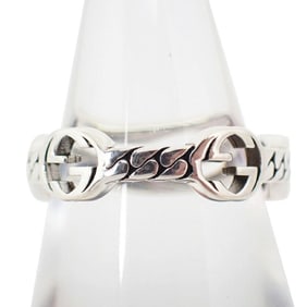 GUCCI 925 Interlocking G Ring, size 13