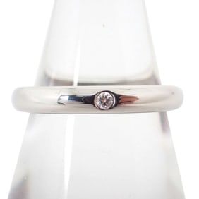 TIFFANY Pt950 Diamond Stacking Band Ring, Size 9