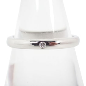 TIFFANY PT950 stacking band diamond ring, size 15
