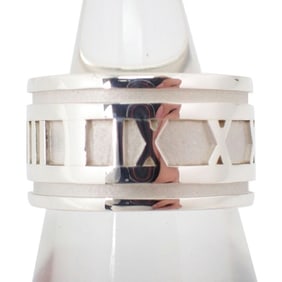 TIFFANY 925 Atlas Wide Ring, size 14.5