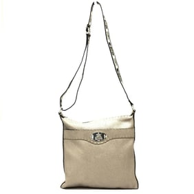 FENDI Selleria shoulder bag, leather, metallic color, for women.