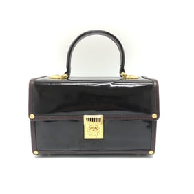 VERSACE Vintage Sunburst Vanity Bag, Enamel, Women's, Purple