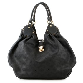 Louis Vuitton Monogram Mahina L Shoulder Bag M95765 LOUIS VUITTON Handbag Black