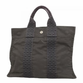 Hermes Hermès Air Line PM Tote Bag, Canvas, Gray, Women's, P1356771