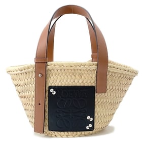 Loewe Small Studio Ghibli Collaboration Raffia Handbag, "Makkuro Kurosuke" (Black Skeleton)