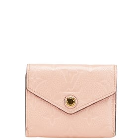 Louis Vuitton Monogram Empreinte Portefeuille Zoe Bifold Wallet M62936 Rose Poodle Pink Leather
