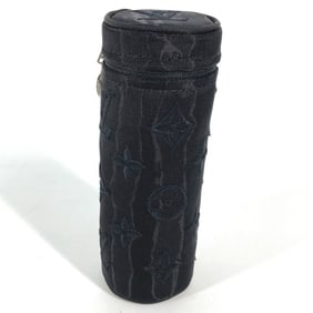 LOUIS VUITTON M77147 Monogram Mesh Pouch Only Cylinder Case Key Holder Bag Charm Cotton Polyester