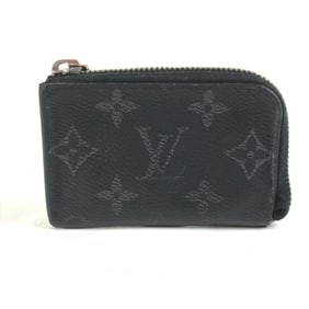 LOUIS VUITTON M63536 Monogram Eclipse Porte Monnaie Jour Wallet Coin Purse Wallet/Coin Case Canvas