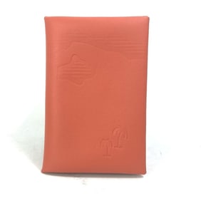 HERMES Hermes Business Card Holder Pass Case Calvi Palm Tree Design Bifold Holder/Card Swift Men's