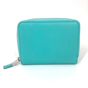 TIFFANY&Co. Tiffany business card holder, pass case, billfold, bi-fold, pouch, multi-case, leather,