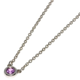 Tiffany & Co. By the Yard Pink Sapphire Necklace in Silver for Women