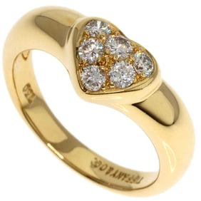 Tiffany & Co. Heart Pavé Diamond Ring in 18K Yellow Gold for Women.