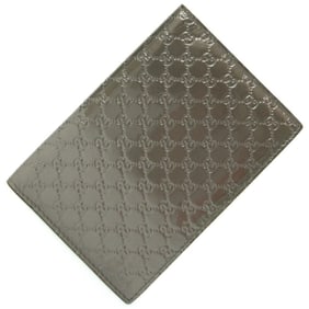 Gucci Micro Guccissima Passport Case 154694 Brown Gray and Bronze Leather for Men Women