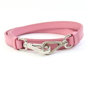 Prada Light Pink Leather Saffiano Shoulder Bag with Replacement Strap for Women