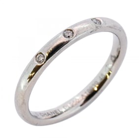 Chanel John Parisien 3PD Pt950 Platinum Diamond Ring #48 Women's