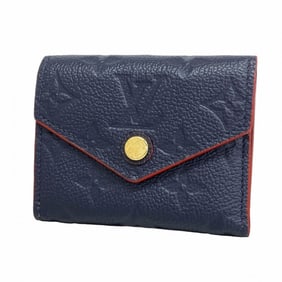 Louis Vuitton Monogram Empreinte Zoe Tri-fold Wallet M58880 Marine Rouge Women's
