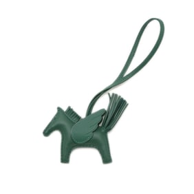 Hermes Hermès Rodeo Pegasus PM Bag Charm Vert Moyen W Stamp