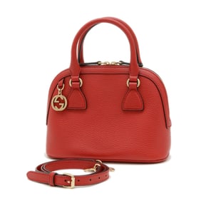 Gucci Interlocking G 2-Way Shoulder Bag, Red, 449661, Sold