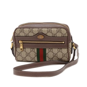 Gucci Ophidia GG Supreme Mini Shoulder Bag, Beige and Brown, 517350