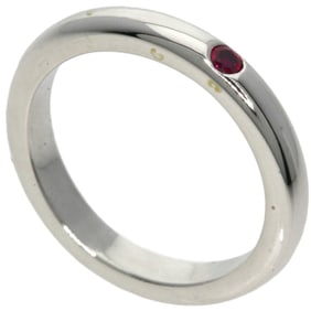 Tiffany & Co. Stacking Band Ruby Ring, Silver, Women's
