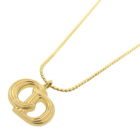 Christian Dior CD logo necklace in metal for women.
