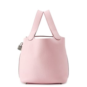 Hermes Hermès Picotin Lock PM Handbag, Rose Sakura, Taurillon Clemence Leather, Double Stamp