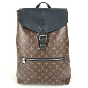 LOUIS VUITTON M40637 Monogram Macassar Parc Backpack, flap rucksack, canvas and leather, brown, for