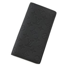 Louis Vuitton Monogram Shadow Portefeuille Brazza Long Wallet M62900 LOUIS VUITTON Men's Black