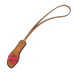 Unused Hermès Orannano Raspberry Natural Sable Black Epsom Leather Vache Hunter/Veau Butler Bag