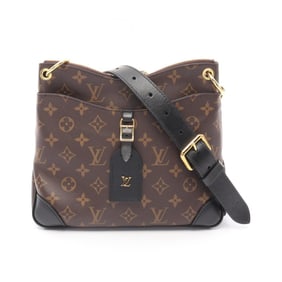 Louis Vuitton Odeon NM PM Shoulder Bag, Coated Canvas and Leather, Monogram, Women's, Brown Black,