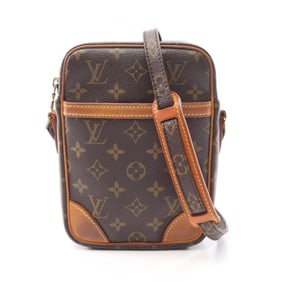 Louis Vuitton Danube Shoulder Bag, Coated Canvas and Leather, Monogram, Women's, Brown, M45266